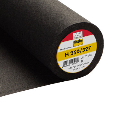 Iron-On Interlining Standard Firm - 90cm - Charcoal