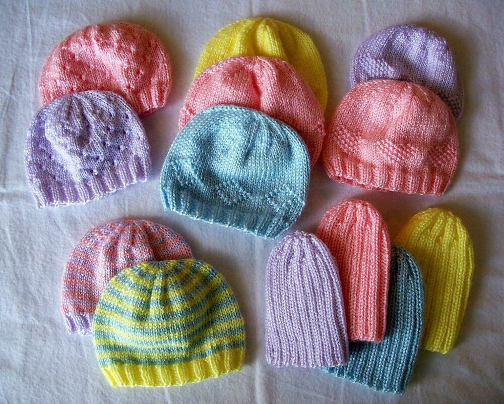 Free knitting patterns for best sale baby hats