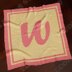 Letter W pattern | Name C2C crochet baby blanket | 2 colors design