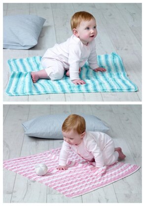 Blankets in King Cole Cottonsoft Baby Crush DK - 5101pdf - Downloadable PDF