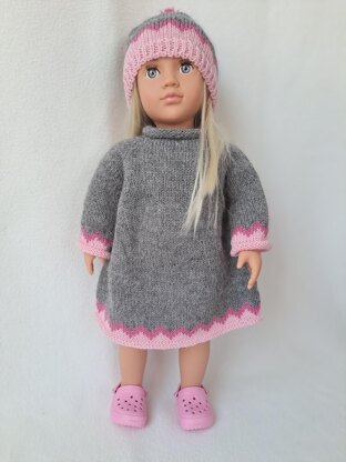 Doll Snowy Day Outfit