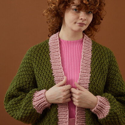 Moss Stitch Cardigan Oatmeal – Gloverall