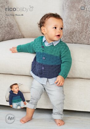 Cardigans in Rico Baby Classic DK - 840 - Downloadable PDF