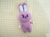Original Knitting Patterns -Knit a hare COOKY toy, 8 inches tall based on BT21