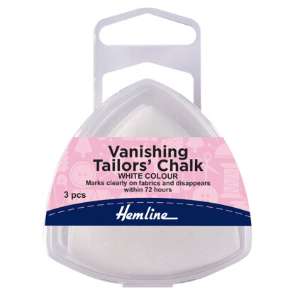 Hemline Tailors Chalk: Vanishing: White: Pack of 3