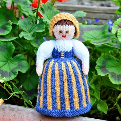 Finland National Costume Doll Knitting Pattern - Toy Knitting Pattern