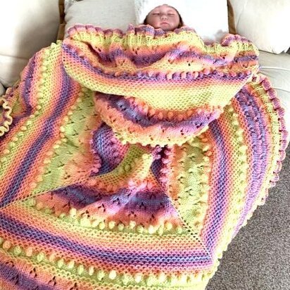 ORANGES and LEMONS baby blanket