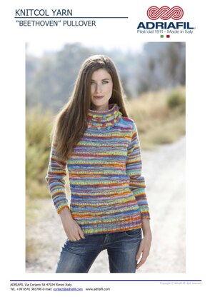 Beethoven Sweater in Adriafil Knitcol - Downloadable PDF
