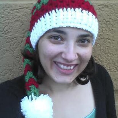 Adult Granny Square Elf Hat