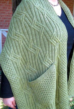 Warm Bar Harbor Pocket Shawl