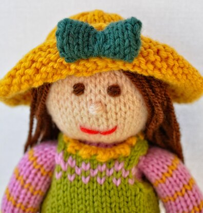 Tulip Rag Doll Knitting Pattern - Toy Knitting Pattern