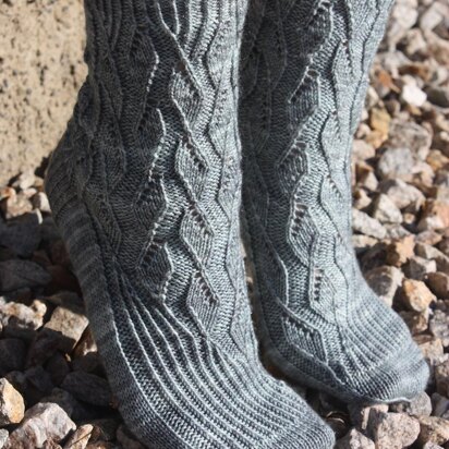 Ice Blink Socks - knitting pattern