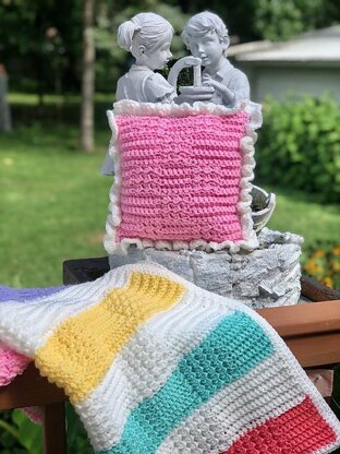 Pretty Patches Pillow Blanket