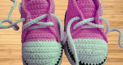 Crochet Baby Converse Pattern