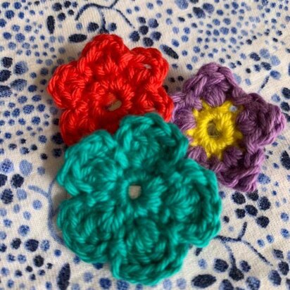 Cute Crochet Flower Clips