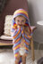 Rainbow Hooded Afghan in Lion Brand Ice Cream - L90141 - Downloadable PDF