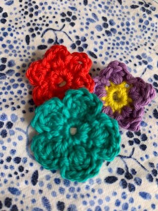 Cute Crochet Flower Clips