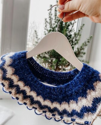 Deep Ocean colorwork sweater