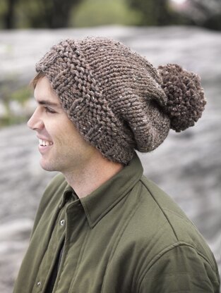 Pompoms Hat in Lion Brand Wool-Ease Thick & Quick - L32106D