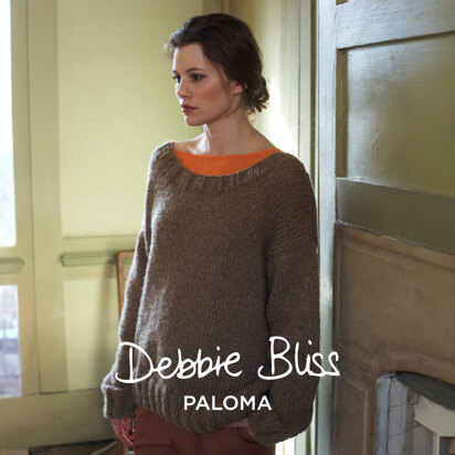 Kaitlyn Jumper -  Sweater Knitting Pattern for Women in Debbie Bliss Paloma