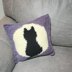 Cat on Full Moon Pillow Sham