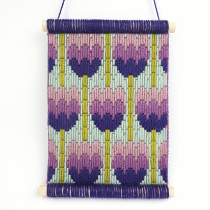 Oh Sew Bootiful Tulips Wall Hanging Bargello Kit - 15cm x 20cm