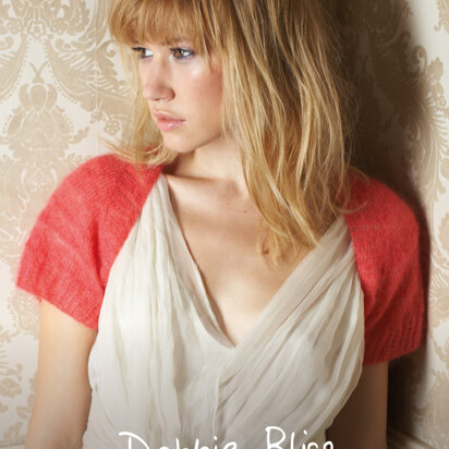 "Alexa Shrug" - Rug Knitting Pattern For Women in Debbie Bliss Angel - DBS003