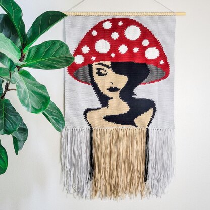 Mushroom Goddess Tapestry