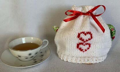 Twin Hearts Tea Cozy