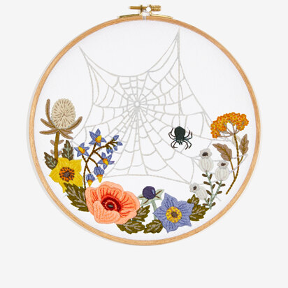 DMC Woodland Spider's Web Embroidery Pattern - PAT1763 - Downloadable PDF