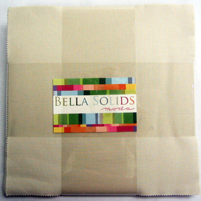 Moda Fabrics Bella Solids 10in Squares - Natural