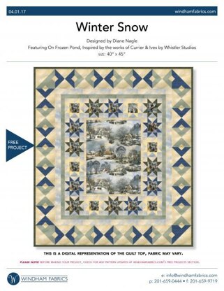 Windham Fabrics Winter Snow - Downloadable PDF