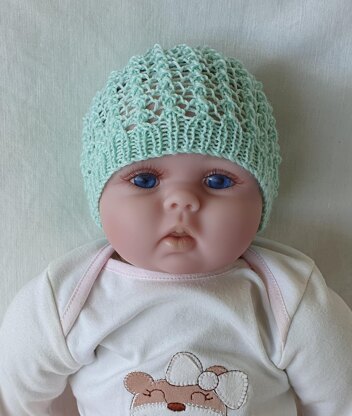 Rhapsody - 4ply lace Beanie for baby