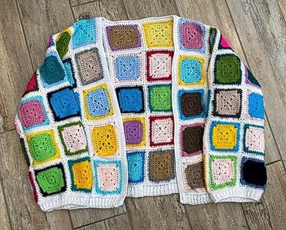 Granny Square Cardigan Crochet Pattern