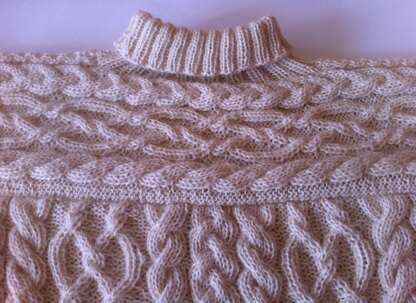 Anamchara - opulent Girl's Cable Jumper / Sweater