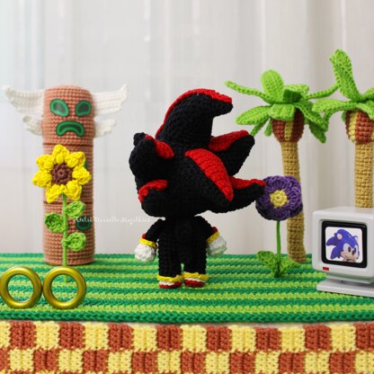 Shadow the Hedgehog Amigurumi Crochet Pattern – PDF Digital Download (English)