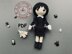 Wednesday amigurumi doll