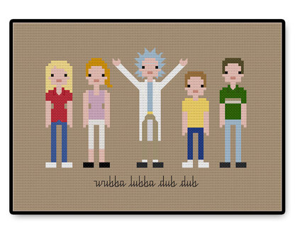 Wubba Lubba Dub Dub - PDF Cross Stitch Pattern