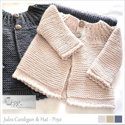 Jules Cardigan and Hat  P192