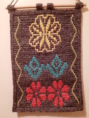 Naive Flowers Wall Hanging