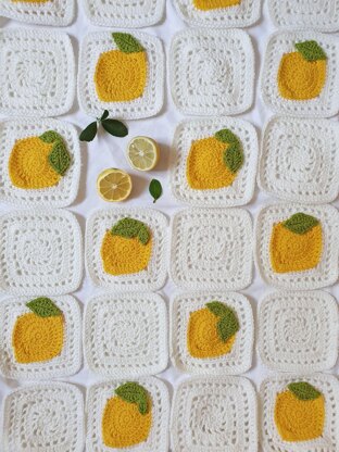 Citrus Squares Blanket