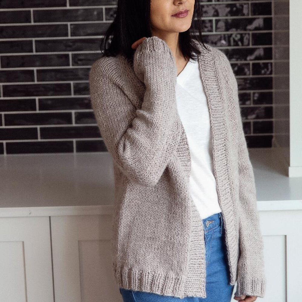 Simple raglan 2024 cardigan pattern