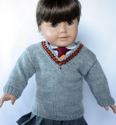 School Sweater for 18 inch Dolls