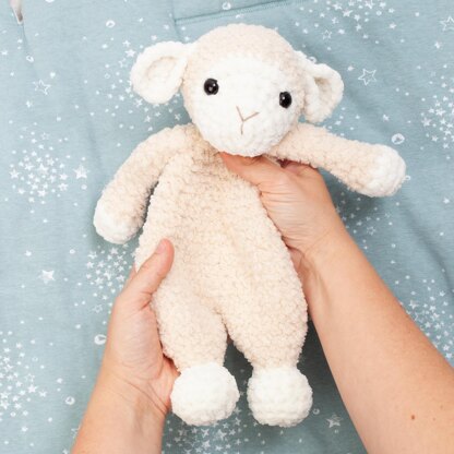 Sheep lovey, amigurumi snuggler