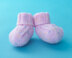 Rosy Garden Booties - Free Knitting Pattern For Babies in Paintbox Yarns Baby DK Prints by Paintbox Yarns