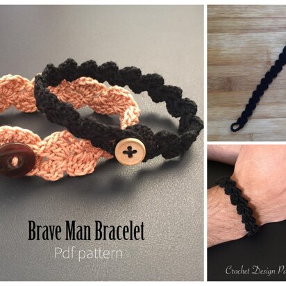 Brave Man Bracelet crochet pattern