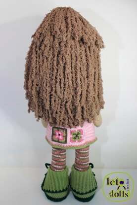Crochet Doll Pattern, Amigurumi doll pattern, XLarge doll, 24"/61cm, Pippa