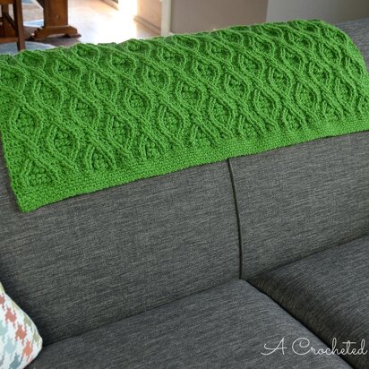 Hourglass Cabled Afghan