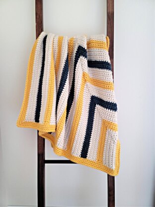 Mitered Rectangles Blanket