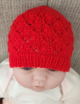 Molly - 4ply lace hat for baby